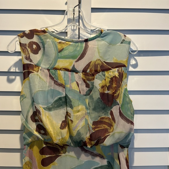 Ted Baker Pre Loved Ellain button up printed sleeveless Dress. Size 3 = US 6-8 - Picture 10 of 13